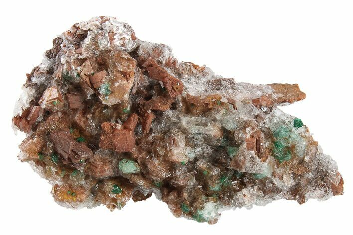 Malachite and Selenite on Ferroan Dolomite - Morocco #295191